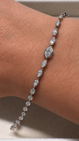 Marquise Diamond Tennis Bracelet