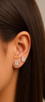 Elongated Cushion Lab Diamond Studs