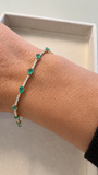 Emerald Glow Tennis Bracelet
