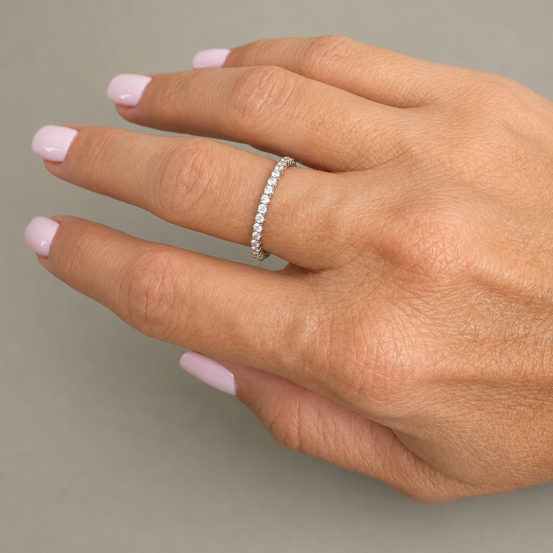 Small Natural eternity band