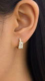 Pave Hoops with Lab Diamond