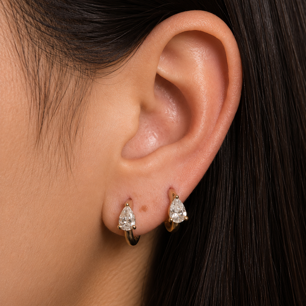 Pegasus Diamond Hoops