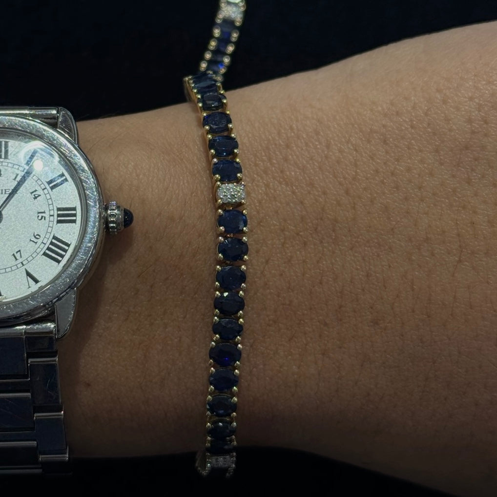 Saphire Tennis Bracelet
