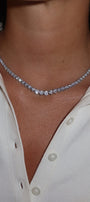 Graduated Maxi Lab Tennis Necklace