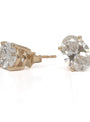 Oval Diamond studs
