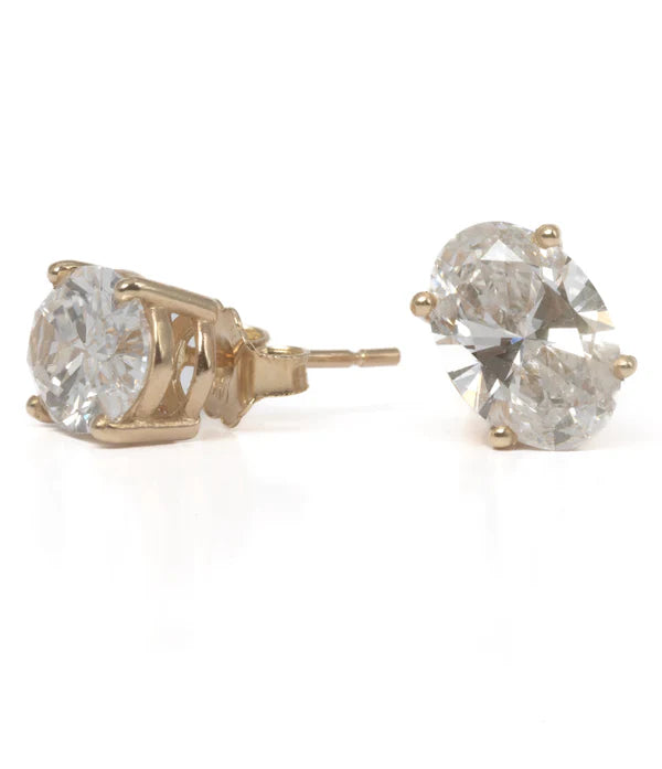 Oval Lab Diamond Studs