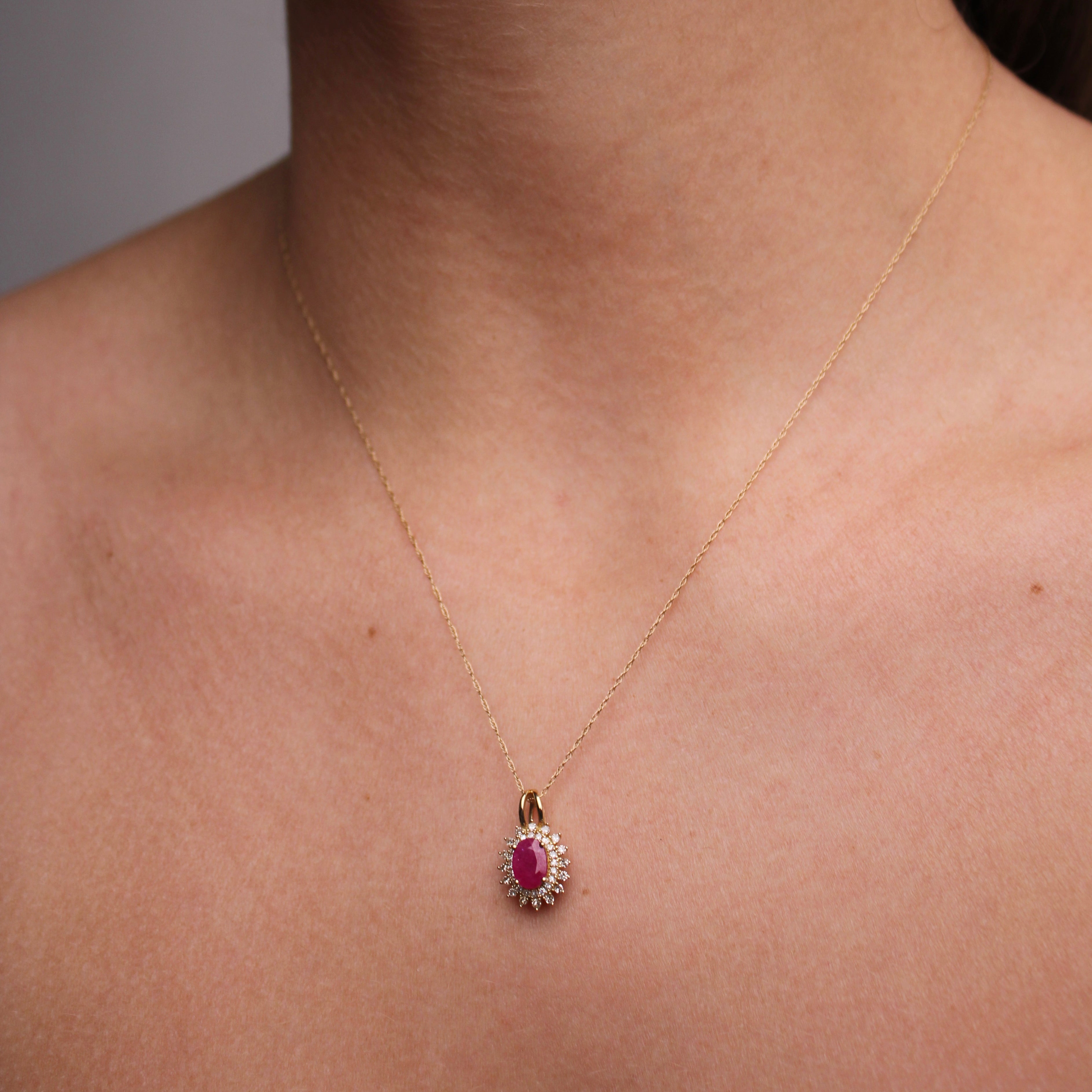 Ruby power Necklace