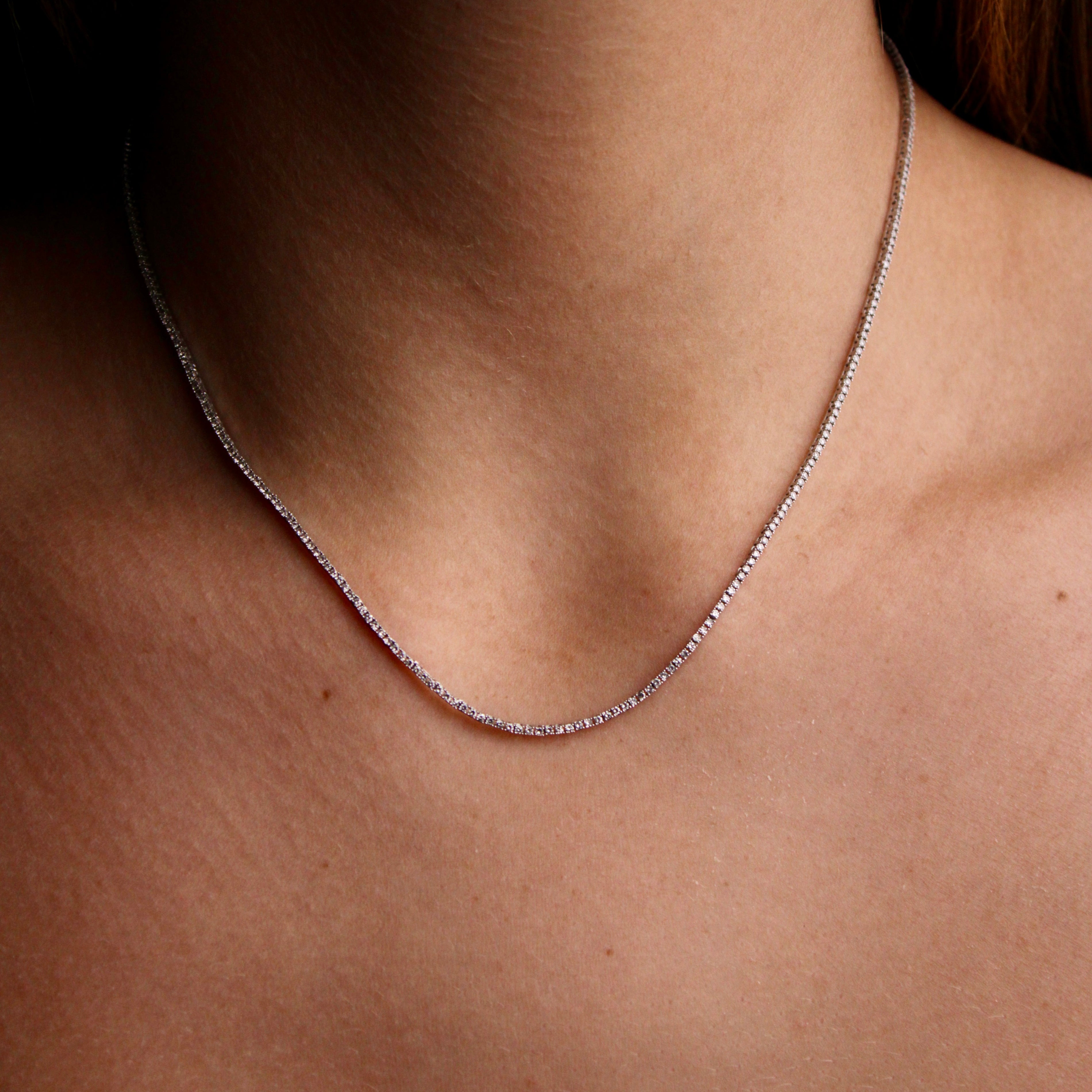 Micro Tennis Necklace