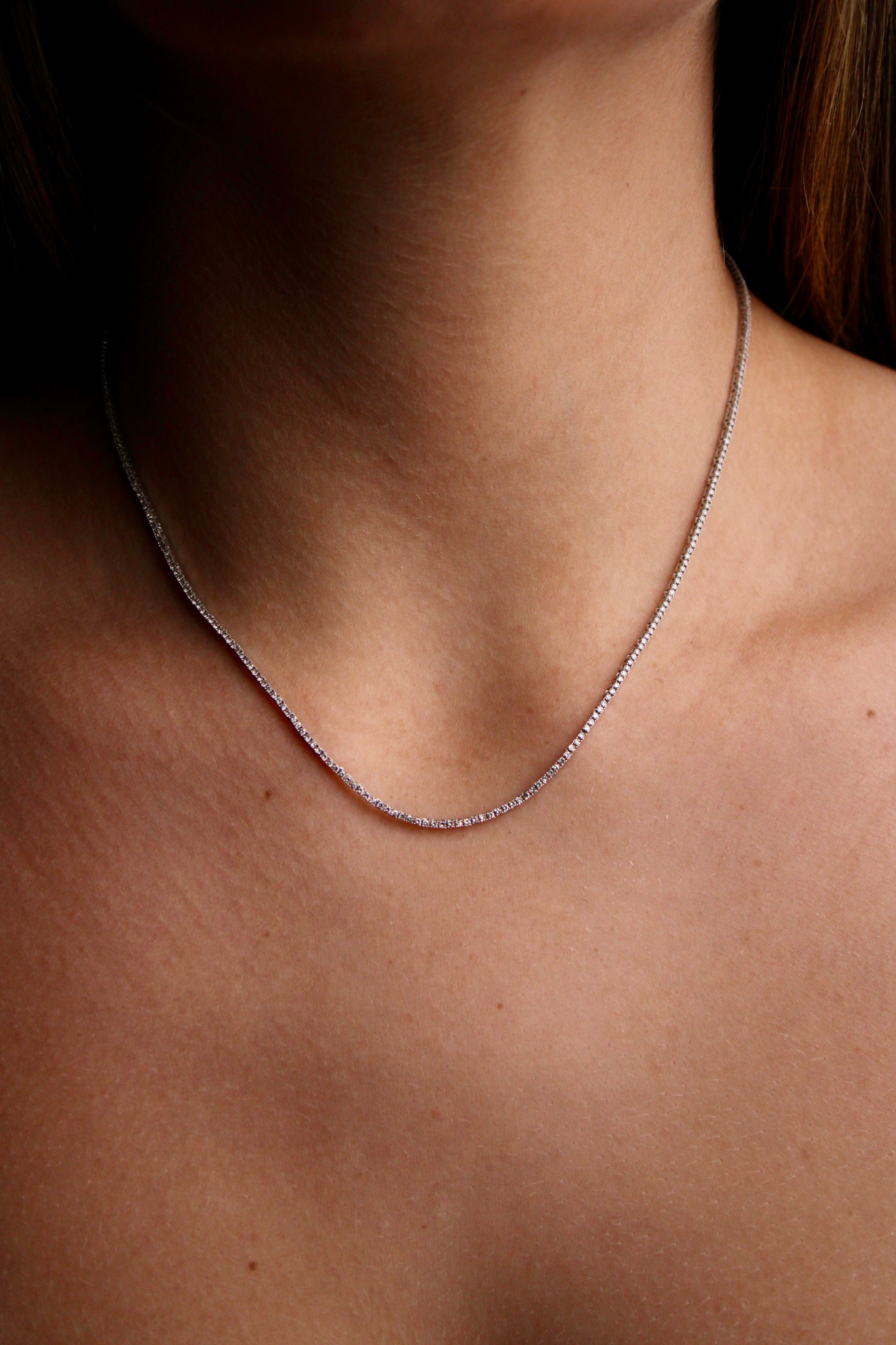 Micro Tennis Necklace