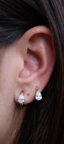 Diamond drops hoops