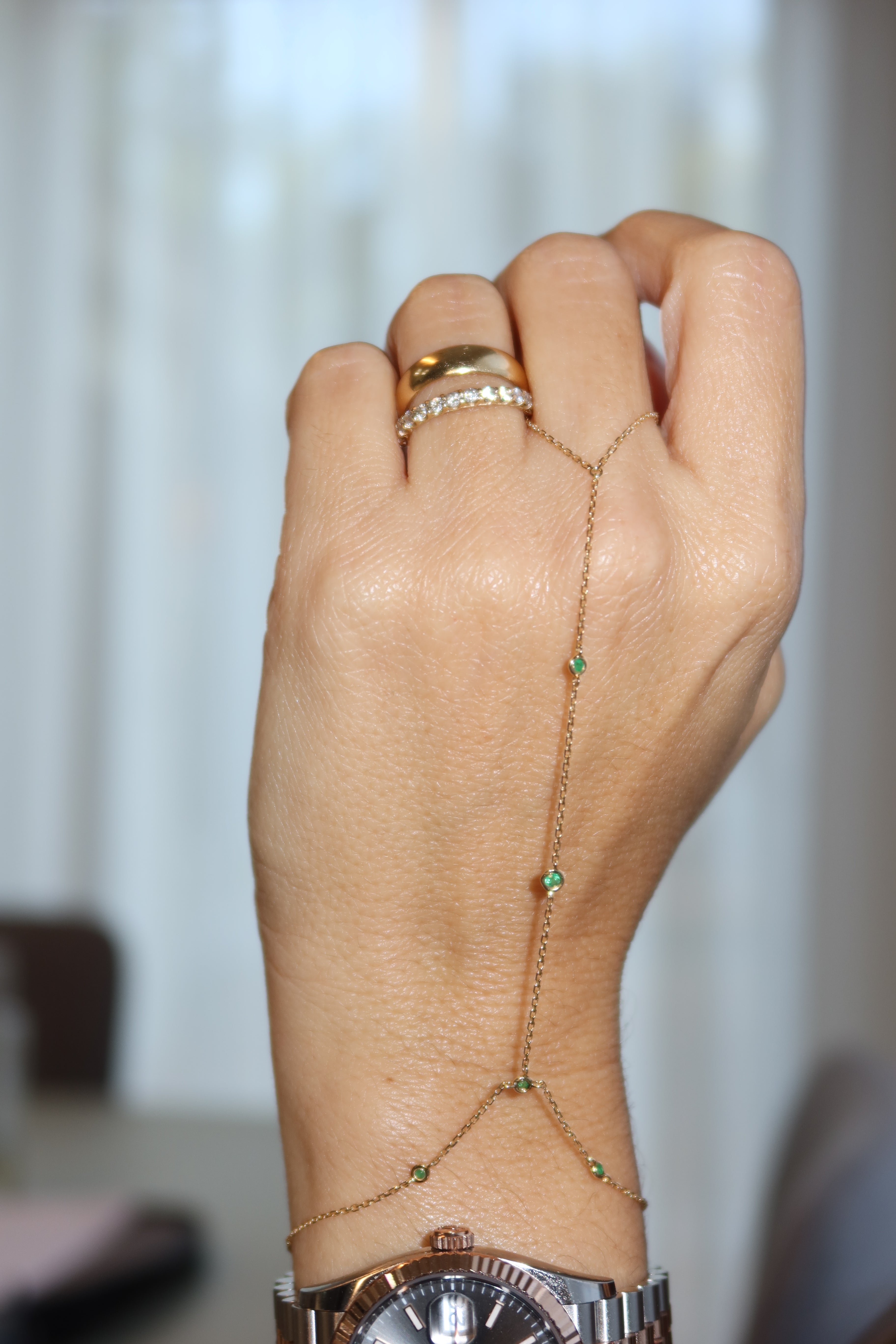 Emerald Handchain