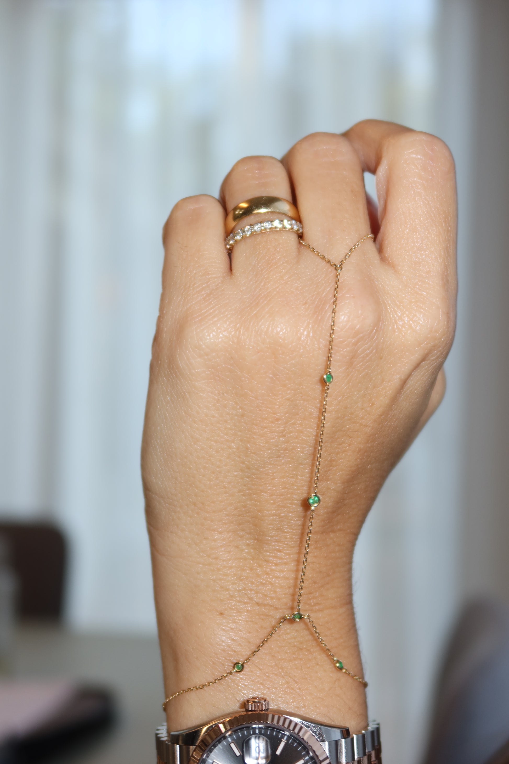 Emerald Handchain