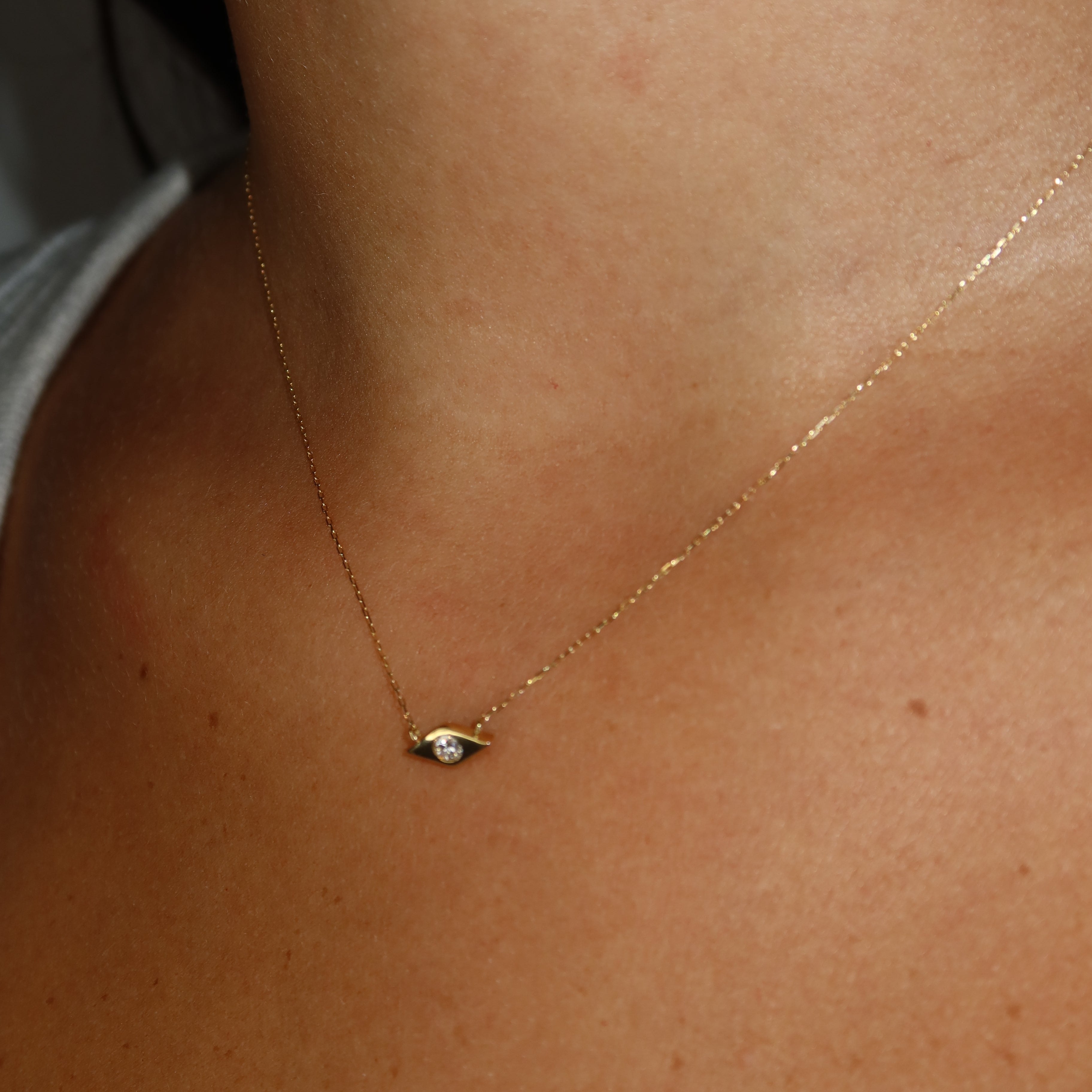 Evil Eye Diamond Necklace