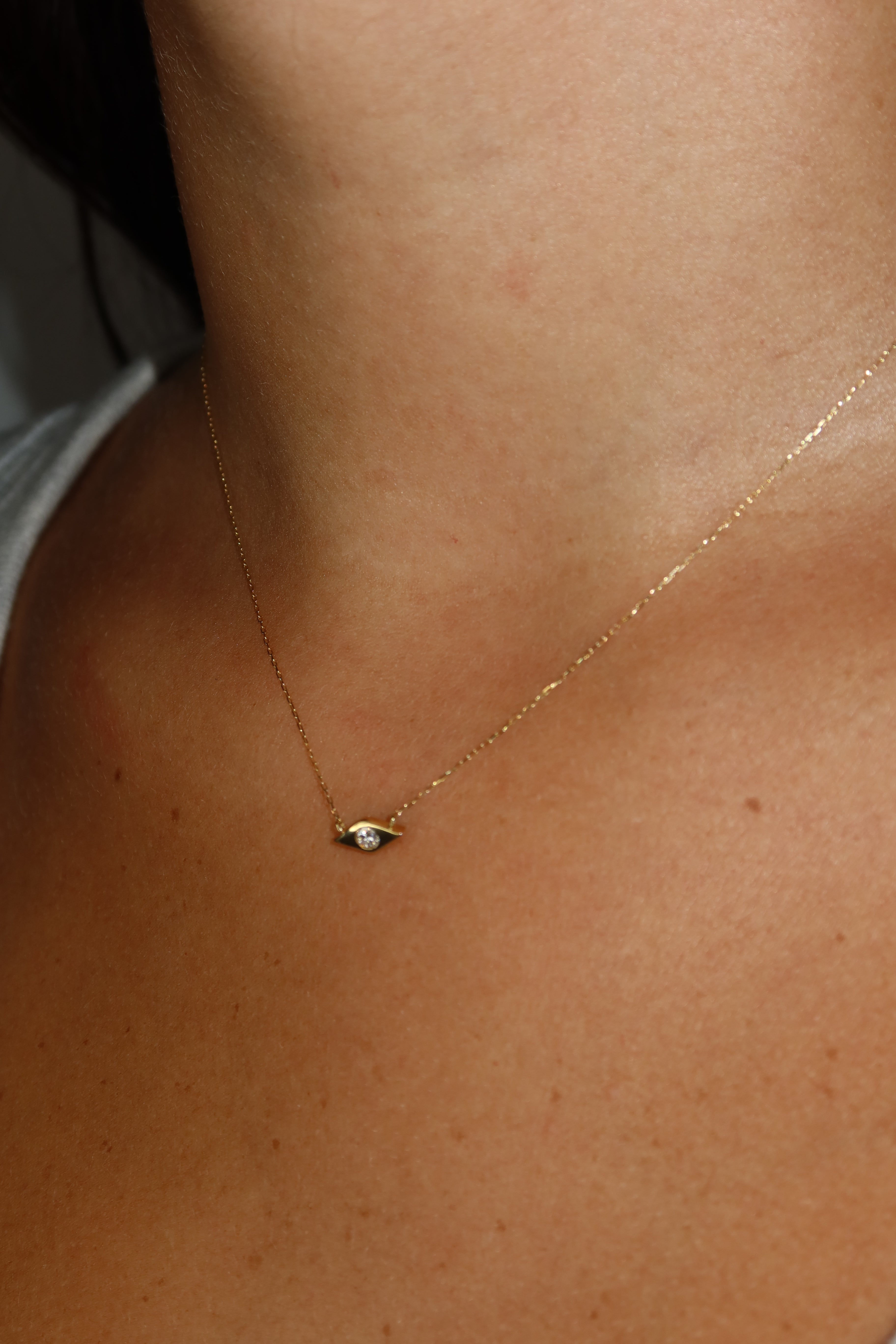 Evil Eye Diamond Necklace