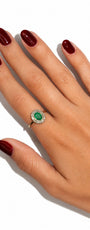 Emerald Oval Ring