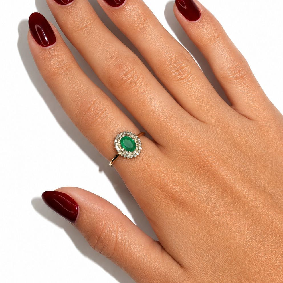 Emerald Oval Ring