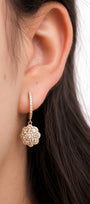 Flower point Hoop Earrings