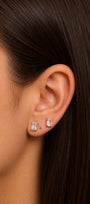 Emerald Cut  Lab Diamond Studs