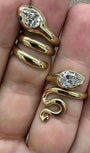 Emerald Snake Ring